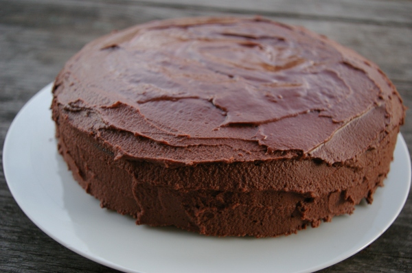 frosted  chocolate stout cake
